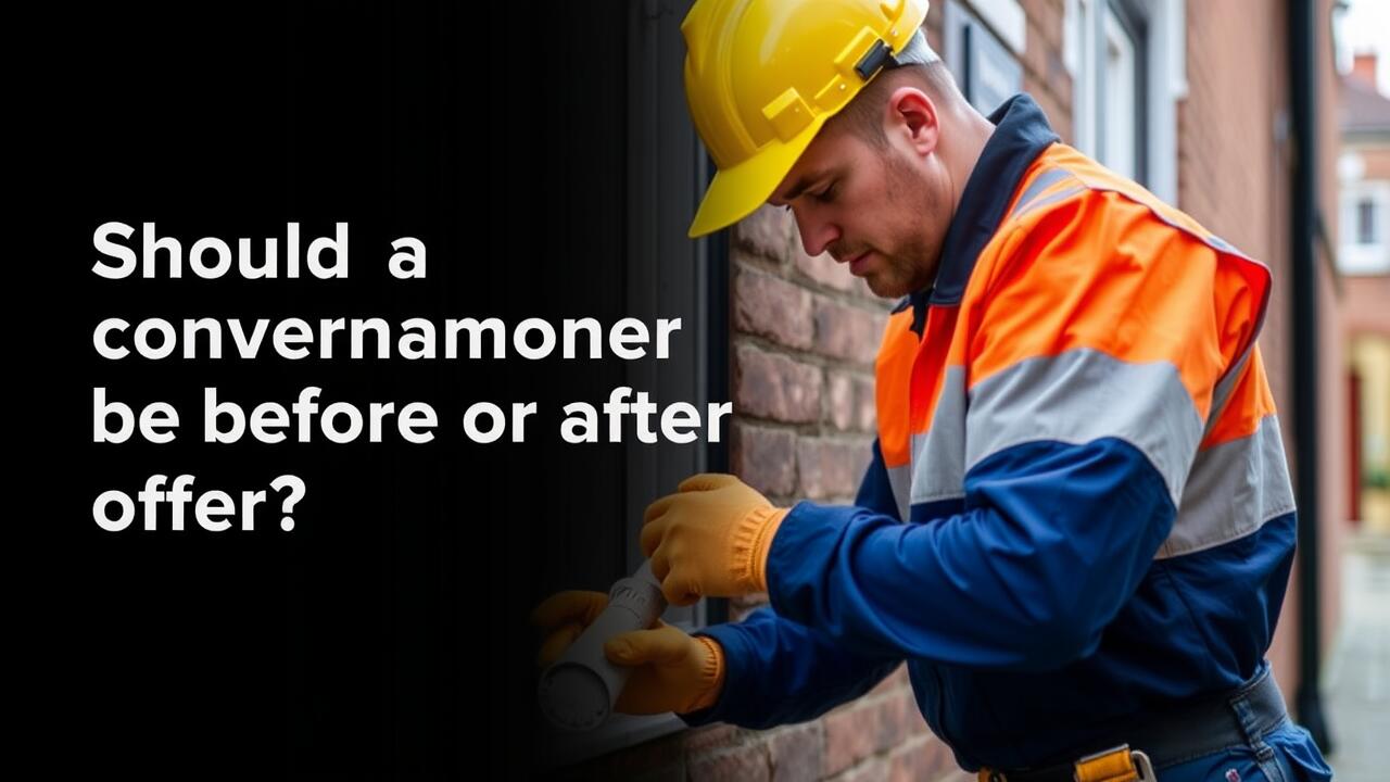 Should a conveyancer be before or after offer?